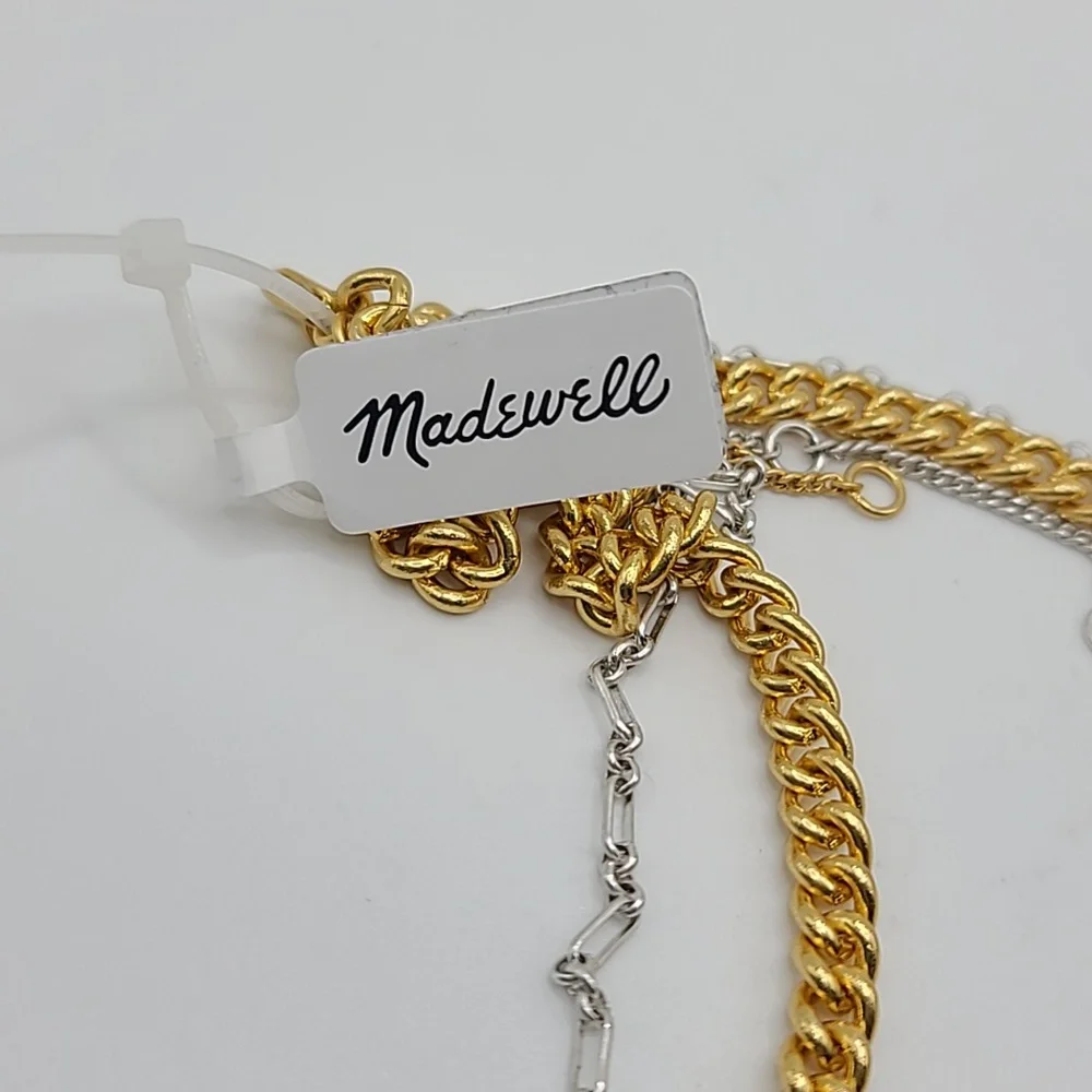 Madewell Mixed Metal Chain Necklace Set - Picture 5 of 6